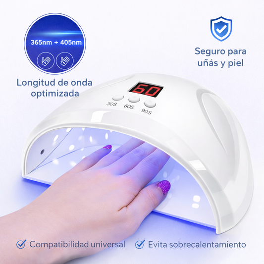 Lámpara LED UV para Uñas Profesional 54W.